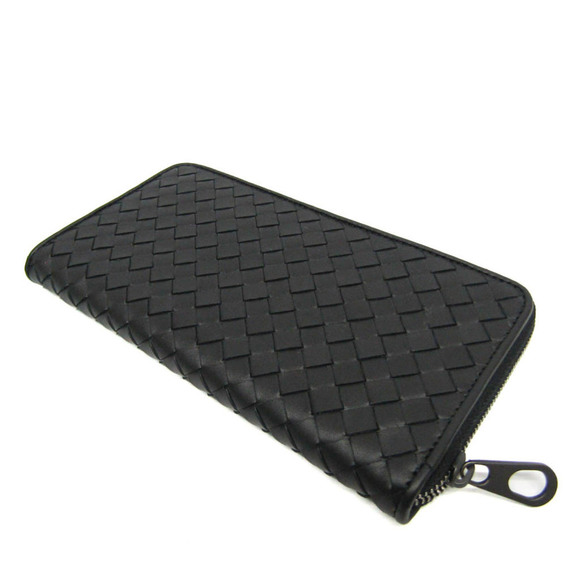 BOTTEGA VENETA Black Leather Intrecciato Wallet - Picture 3 of 13